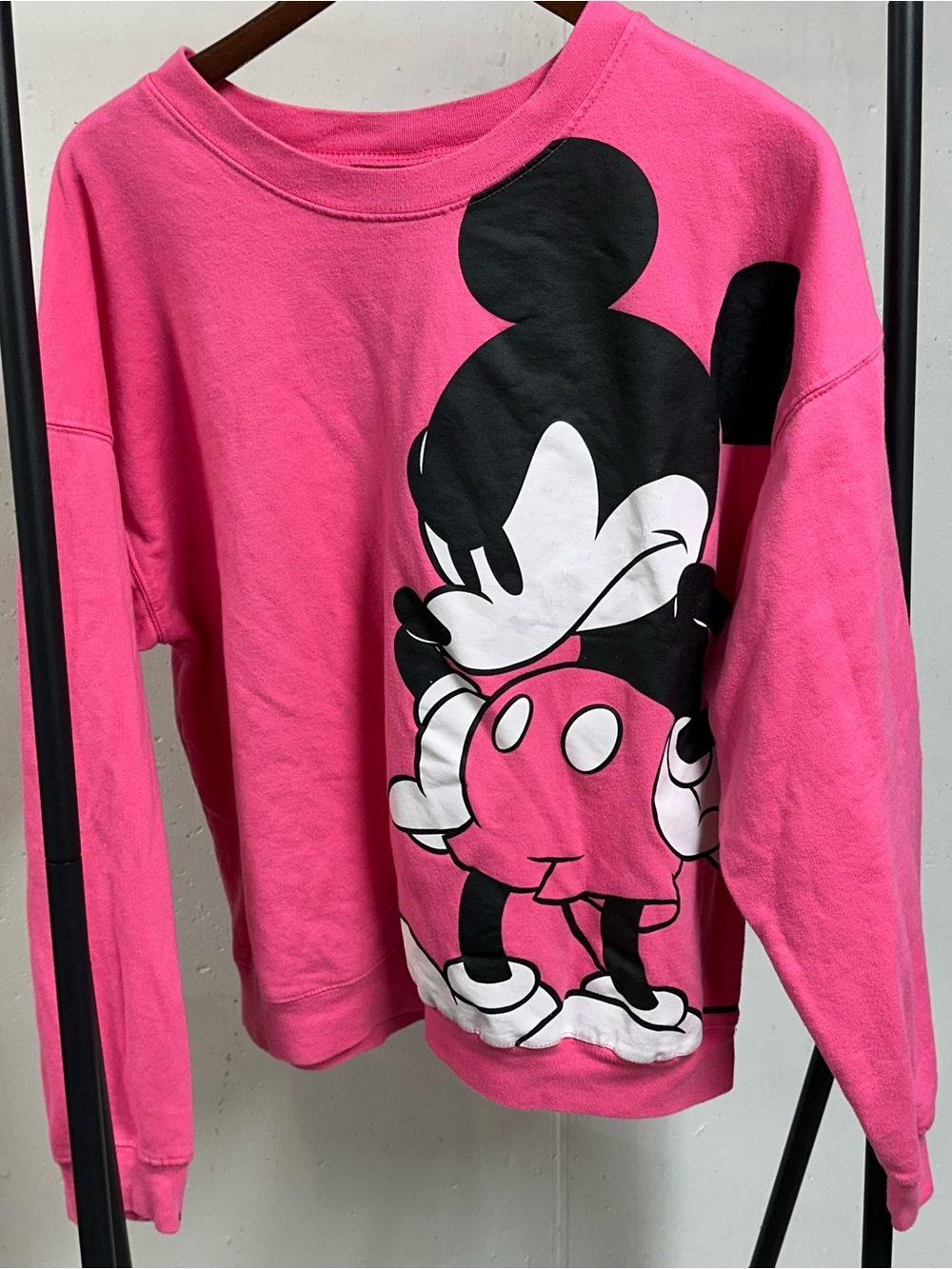Disney Hot Pink Mickey Graphic Sweatshirt